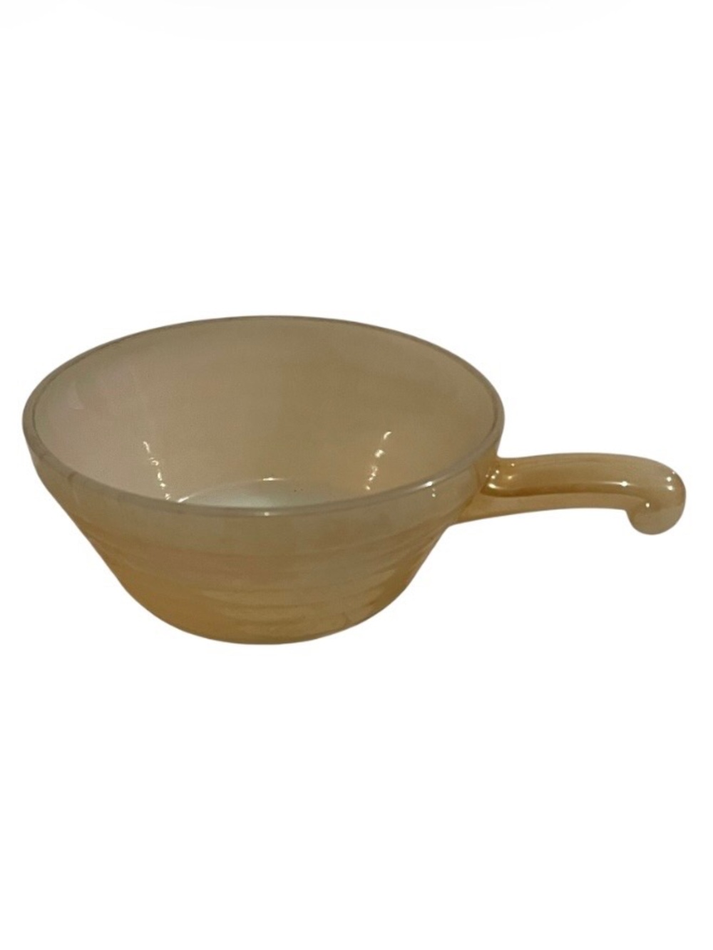 Fire King Vintage Peach Luster Iridescent Beehive Pattern Bowl